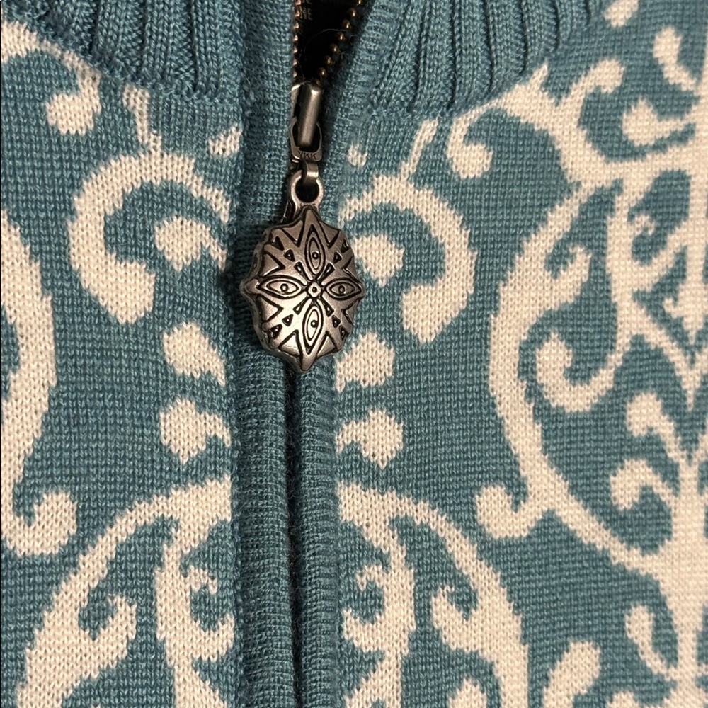 Icelandic Design wool blend Nordic Fair isle sweater vest - Picture 8 of 13